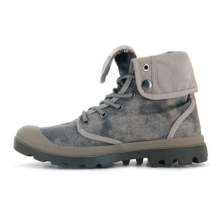 Bottes Palladium Pampa Baggy WAX Femme Grise | FR KQT803N